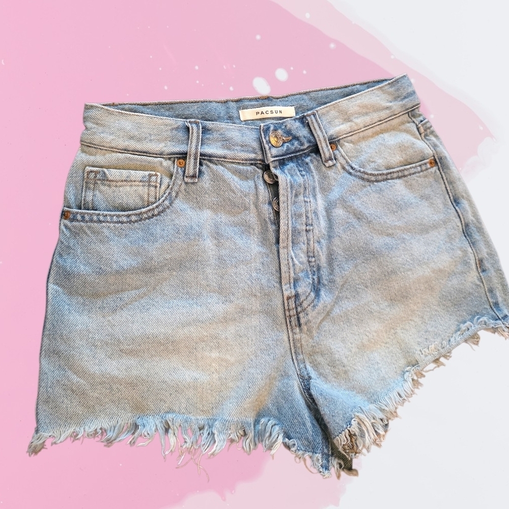 PacSun Denim Blue Cutoff Jean Shorts